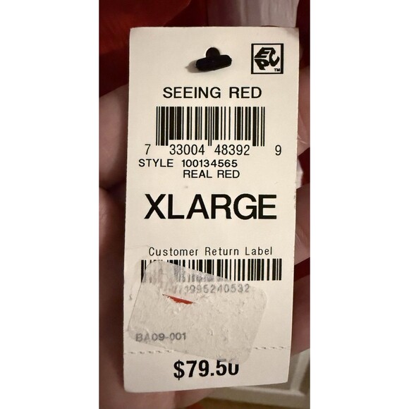 International Concepts INC Red Off Shoulder Polka Dot Shimmering Blouse Size XL - Picture 5 of 14